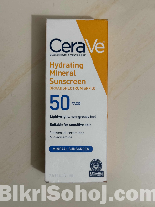 CeraVe Hydrating Mineral Sunscreen (SPF 50)